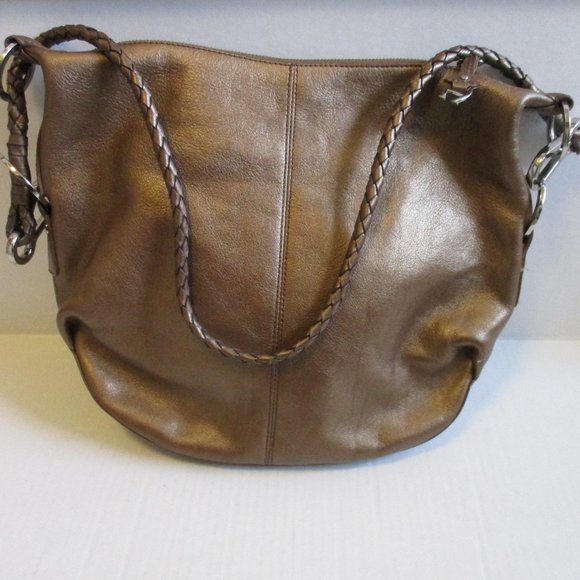 *Etienne Aigner Bronze Copper Iridescent RETRO Hobo Shoulder Bag - Picture 1 of 7